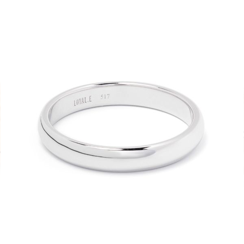 Union ring Absolu.e Half-band 4mm - 18k white gold 1